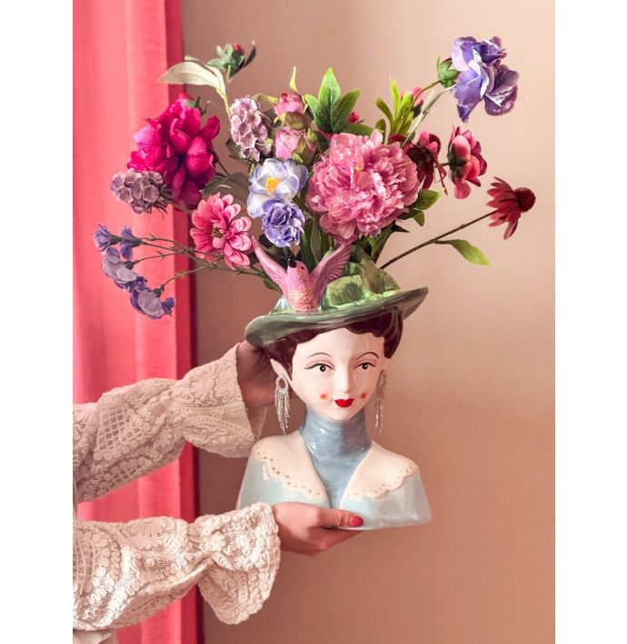 Aardewerk vaas 'Dame hoed'