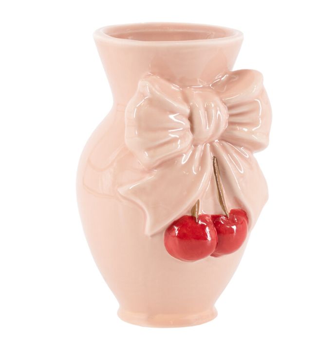 Aardewerk vaas 'Bow cherry'