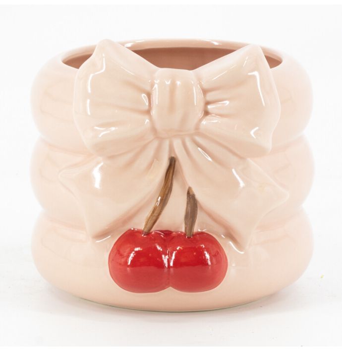 Aardewerk vaas 'Bow cherry'