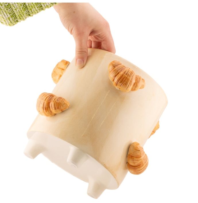 Aardewerk vaas croissants