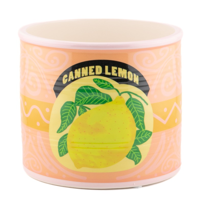 Aardewerk bloempot citroen