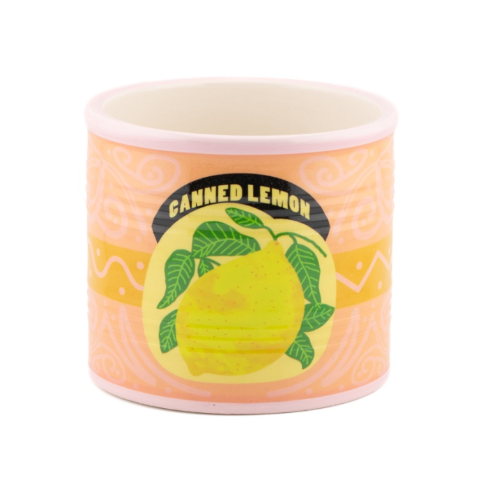 Aardewerk bloempot citroen