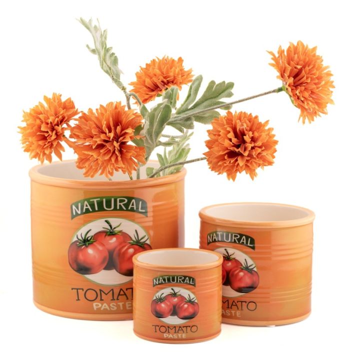 Aardewerk bloempot tomaat