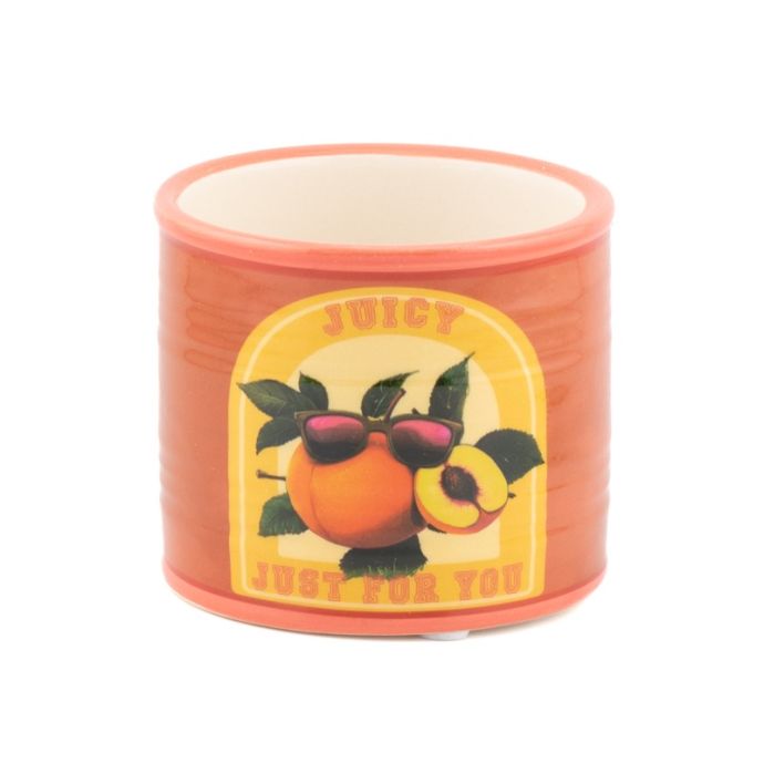 Aardewerk bakje perzik