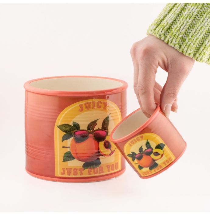 Aardewerk bakje perzik