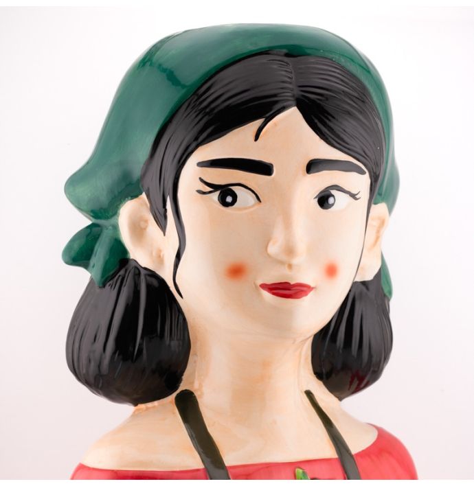 Aardewerk vaas tuinvrouw as5052