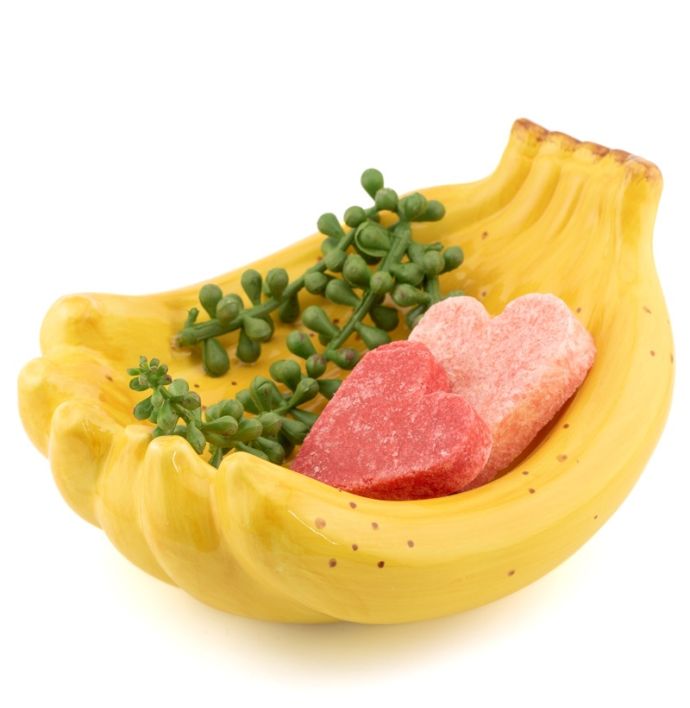 Aardewerk schaal bananen