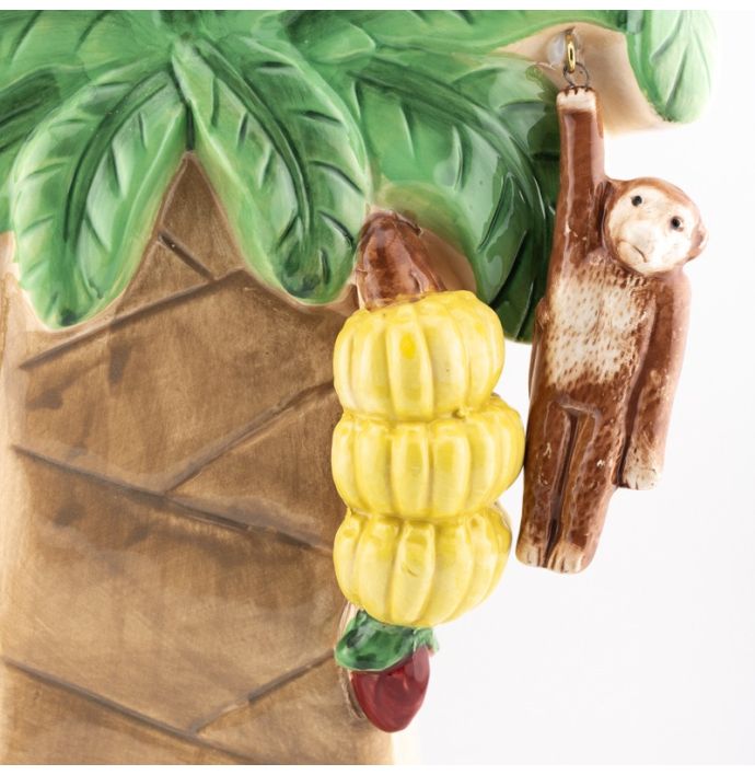 Aardewerk vaas palmboom L