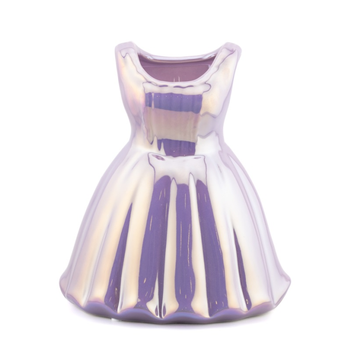 Aardewerk vaas princess dress paars