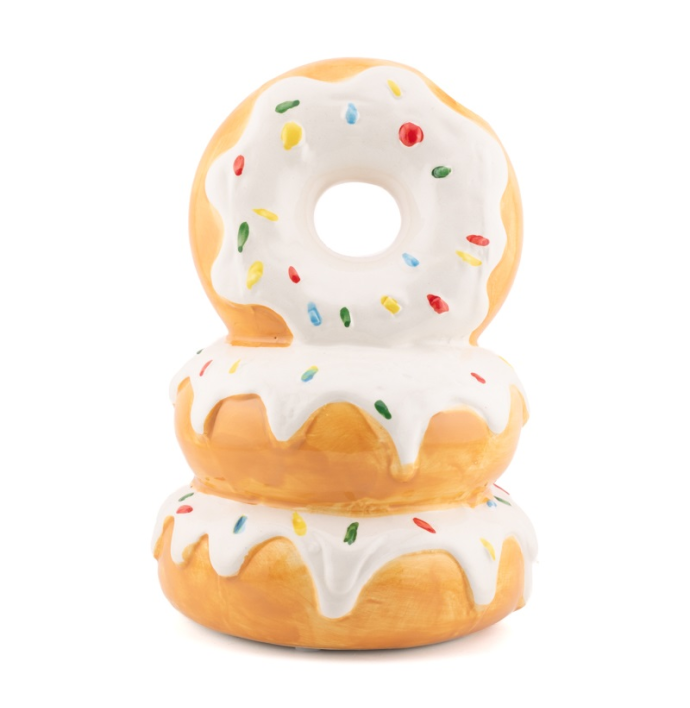 Aardewerk vaas donuts