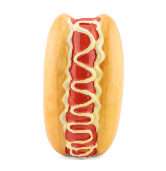 Aardewerk vaas hotdogs