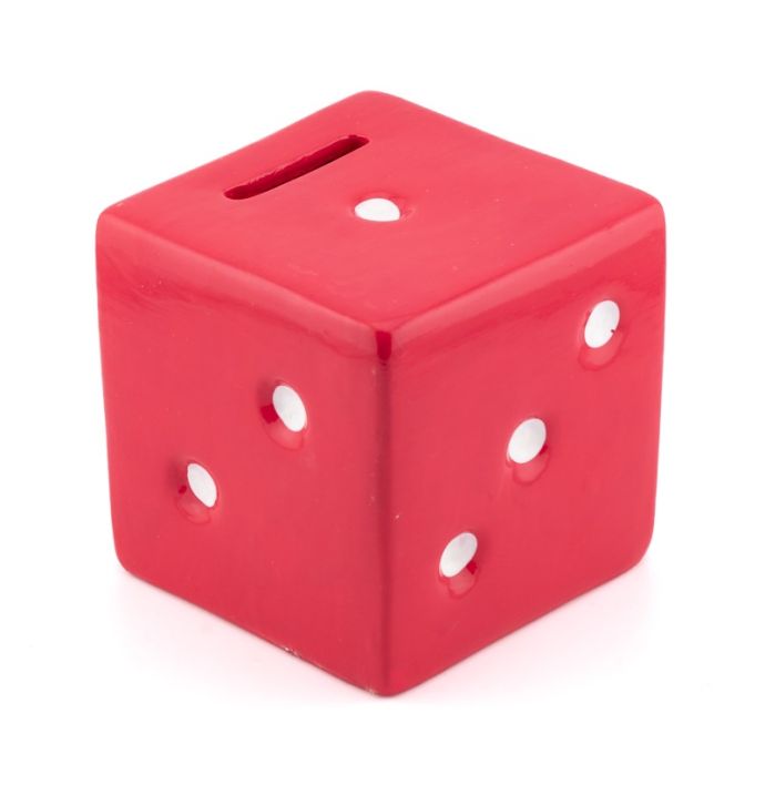 Spaarpot dobbelsteen