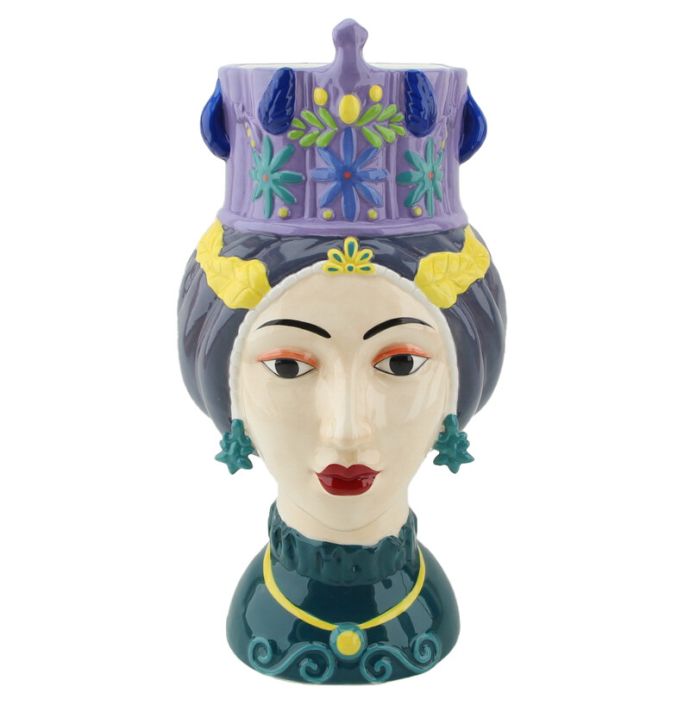 Aardewerk vaas 'Vrouw kroon'