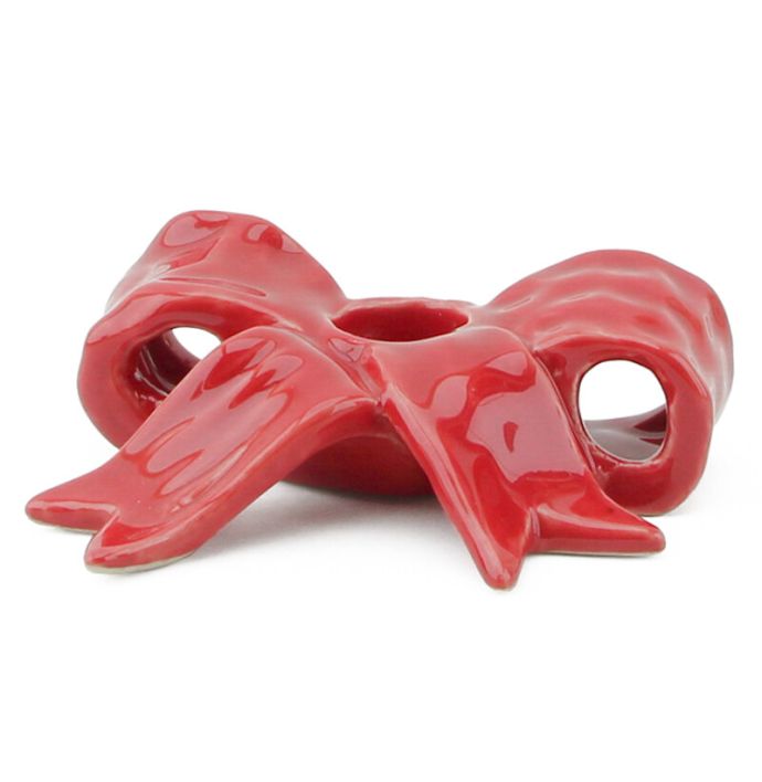 Kaarsenstandaard 'Bow' rood