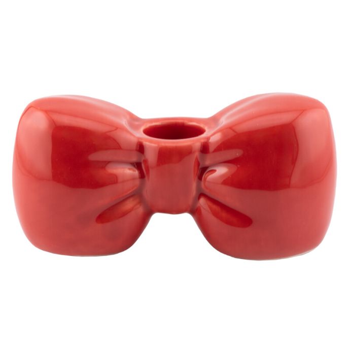 Kaarsenstandaard 'Bow' rood