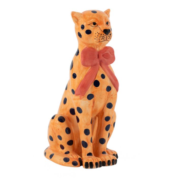 Aardewerk ornament luipaard