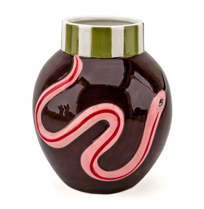 Aardewerk vaas Serpenta 