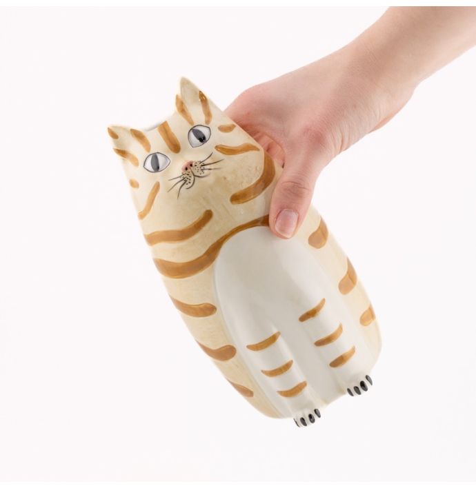 Aardewerk vaas Kat Tabba 