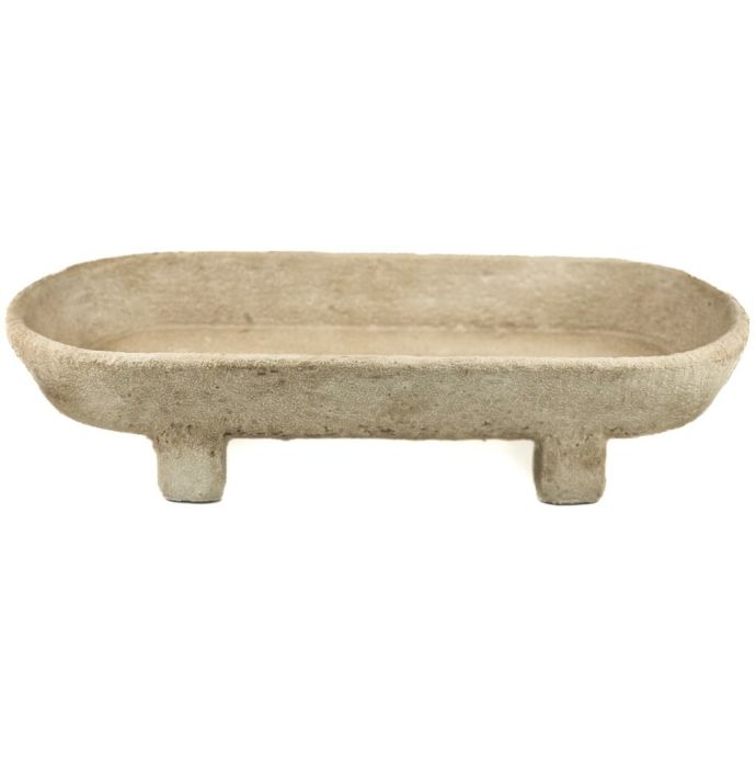 Aardewerk etagiere beige