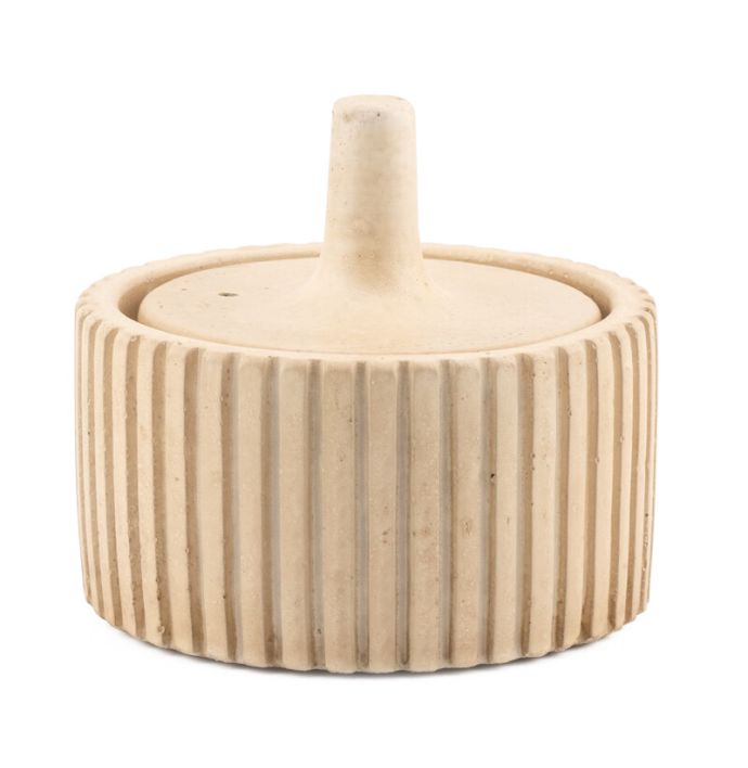 Aardewerk jar Zilt beige S