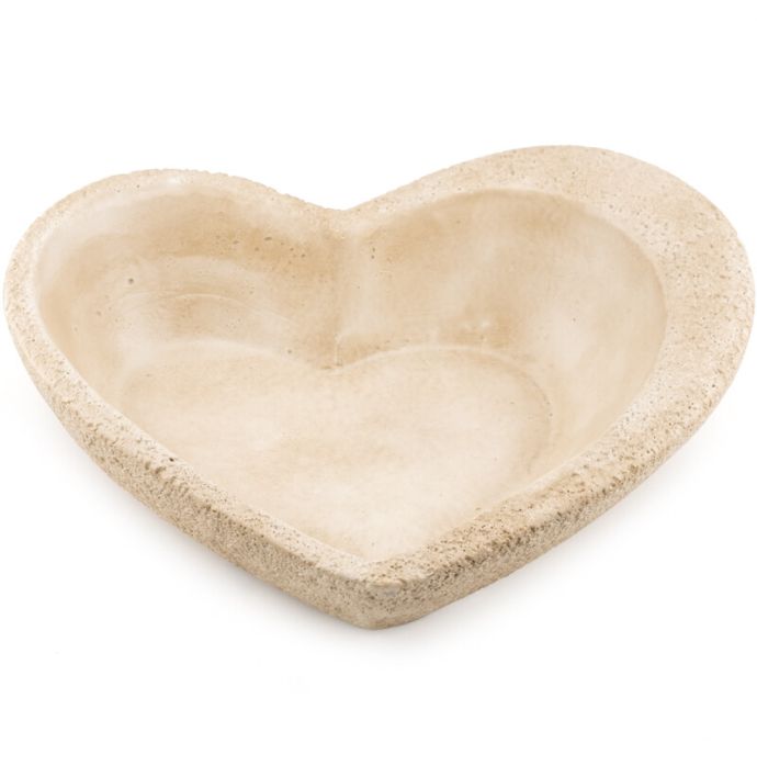 Aardewerk plateau heart L