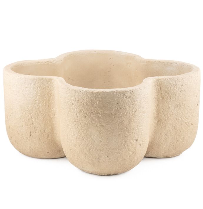 Aardewerk bloempot flower L