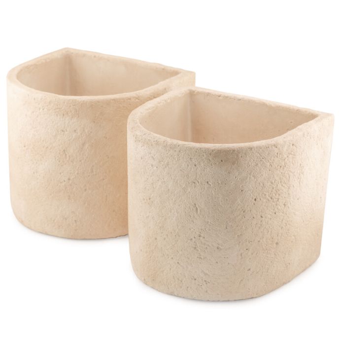 Aardewerk boekensteun set van 2 L