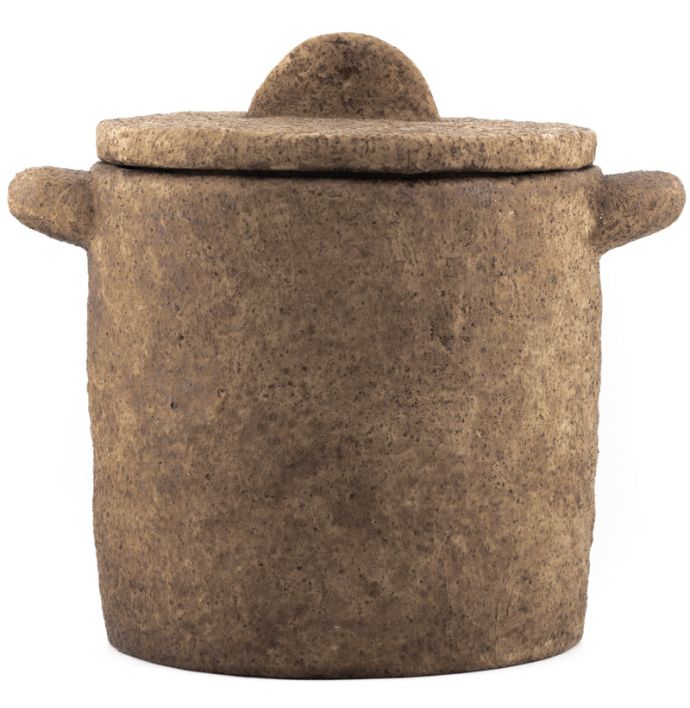 Aardewerk jar Tierra bruin L