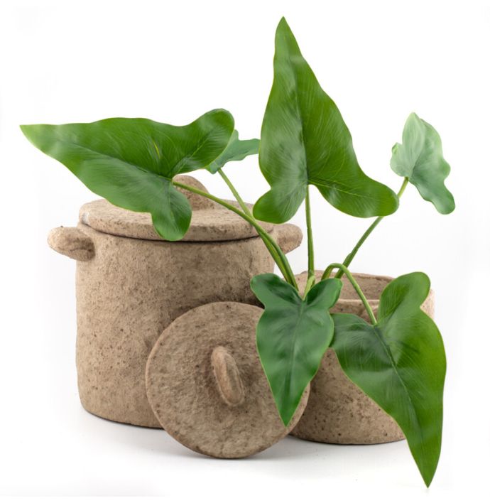 Aardewerk jar Tierra beige S