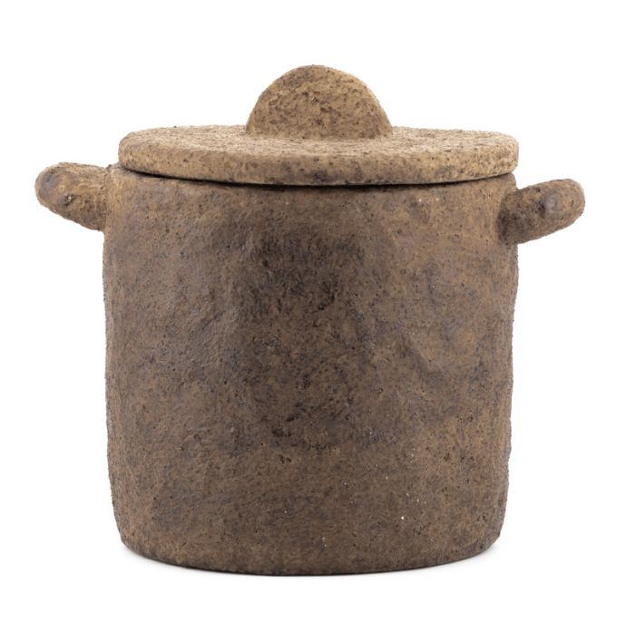 Aardewerk jar Tierra bruin S