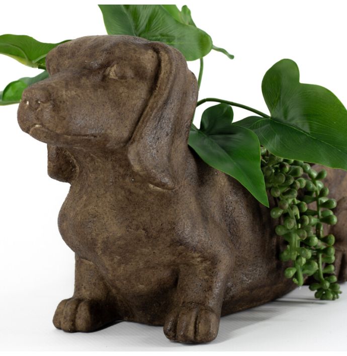 Aardewerk bakje teckel