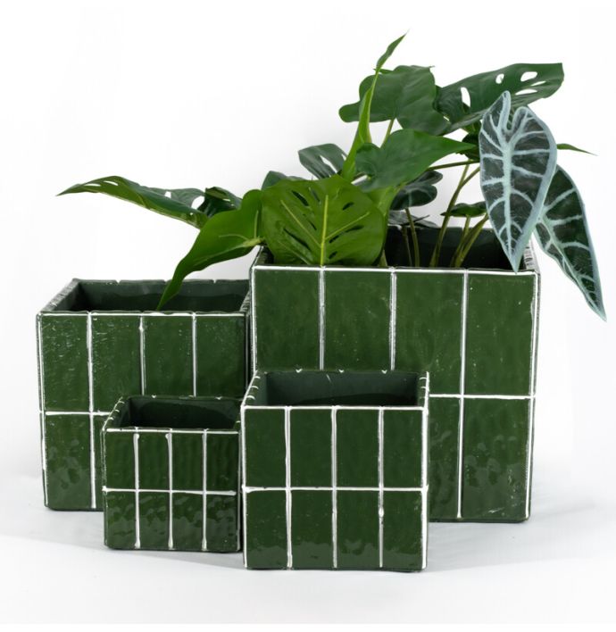 Aardewerk bloempot Moza S