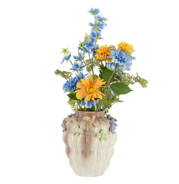 Aardewerk vaas birds 26cm