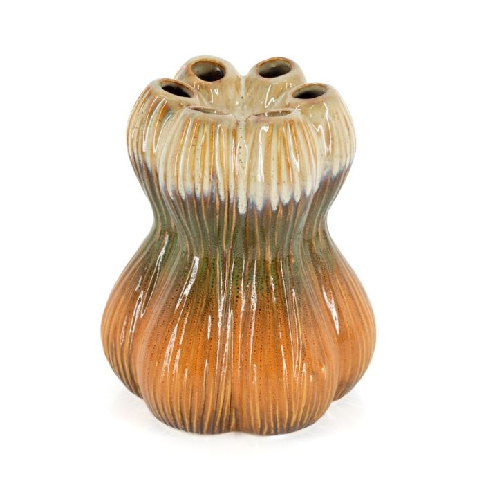 Aardewerk vaas zucca 15cm