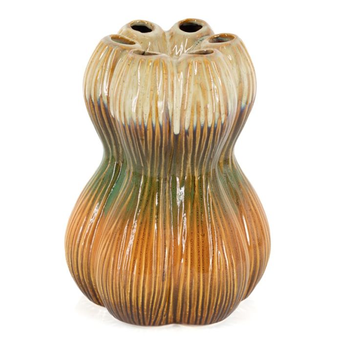 Aardewerk vaas zucca 19cm