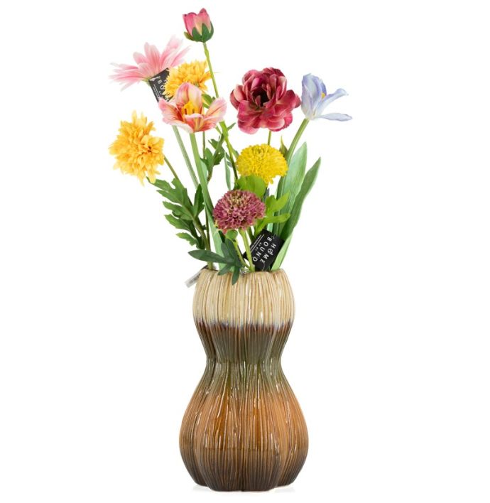 Aardewerk vaas zucca 28cm