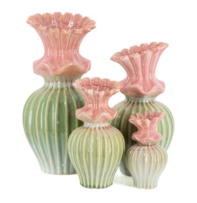 Aardewerk vaas bloma 25,5cm