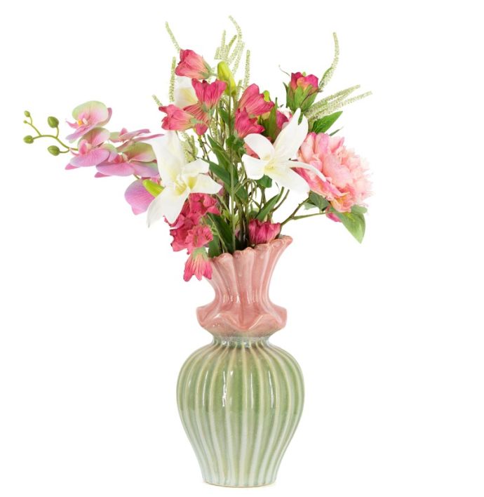 Aardewerk vaas bloma 33cm