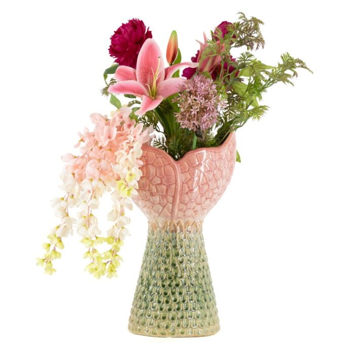 Aardewerk vaas sirena 41cm