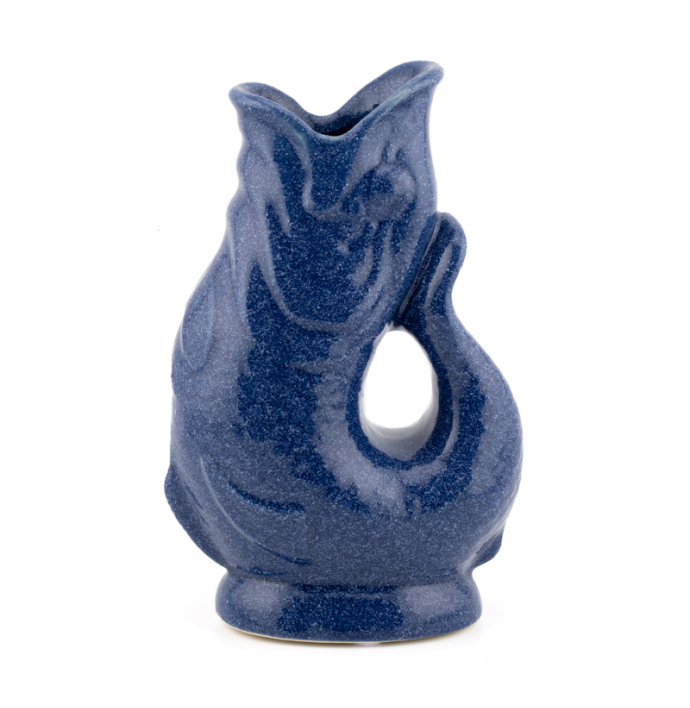 Vaas vis blauw S