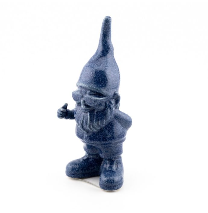 Ornament duimpje omhoog kabouter blauw