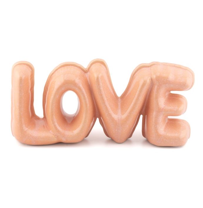 Decoratie letters LOVE roze