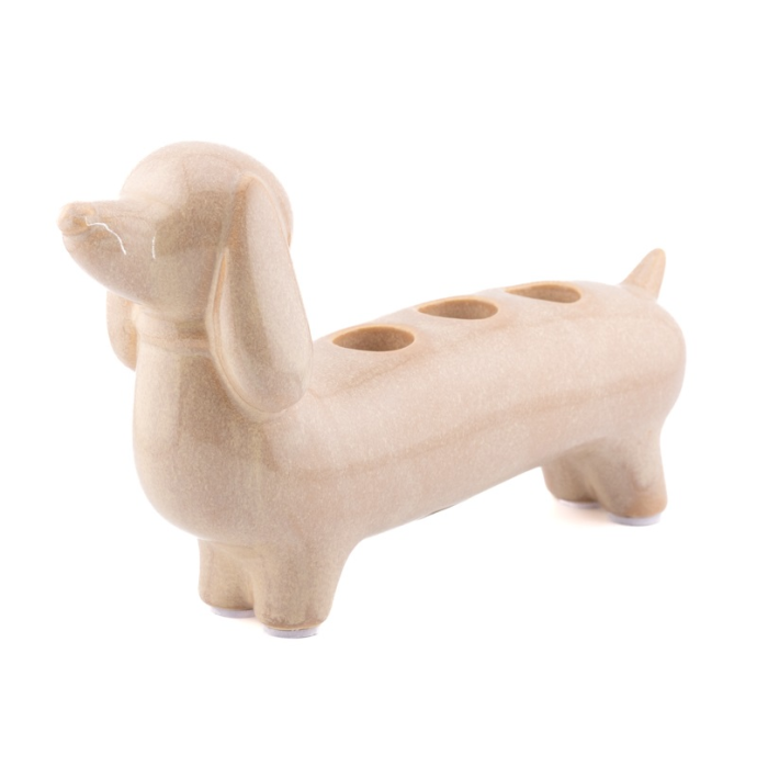 Kaarsenstandaard Hound beige