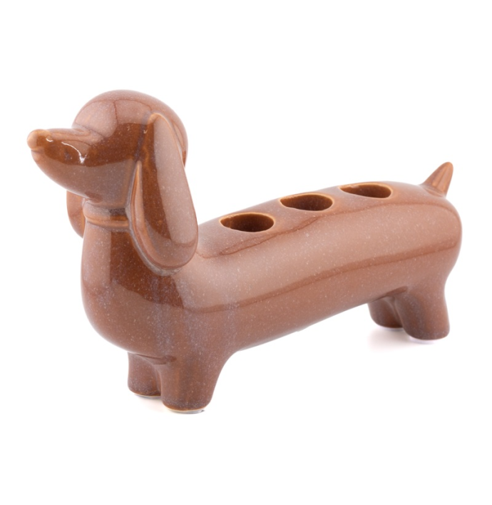 Kaarsenstandaard Hound bruin