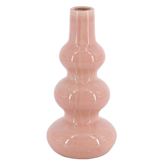 Aardewerk vaas pink/roze