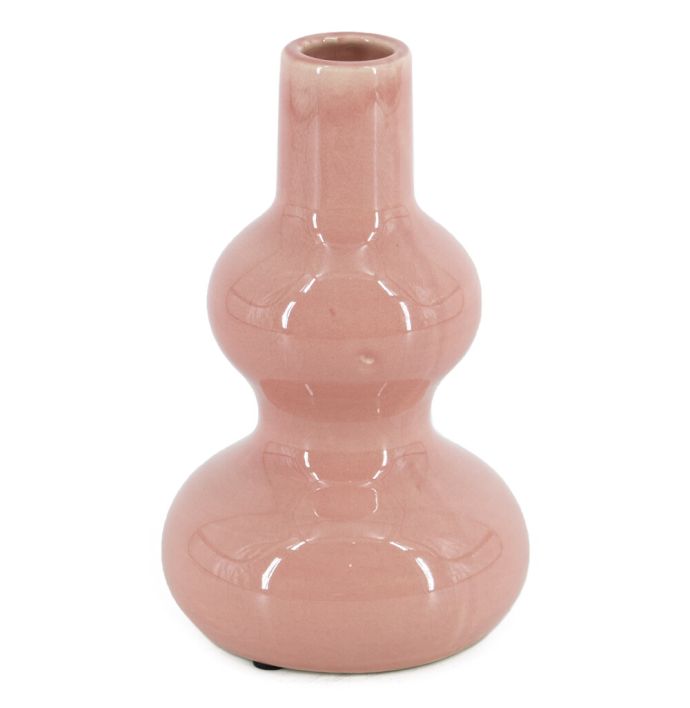 Aardewerk vaas pink/roze