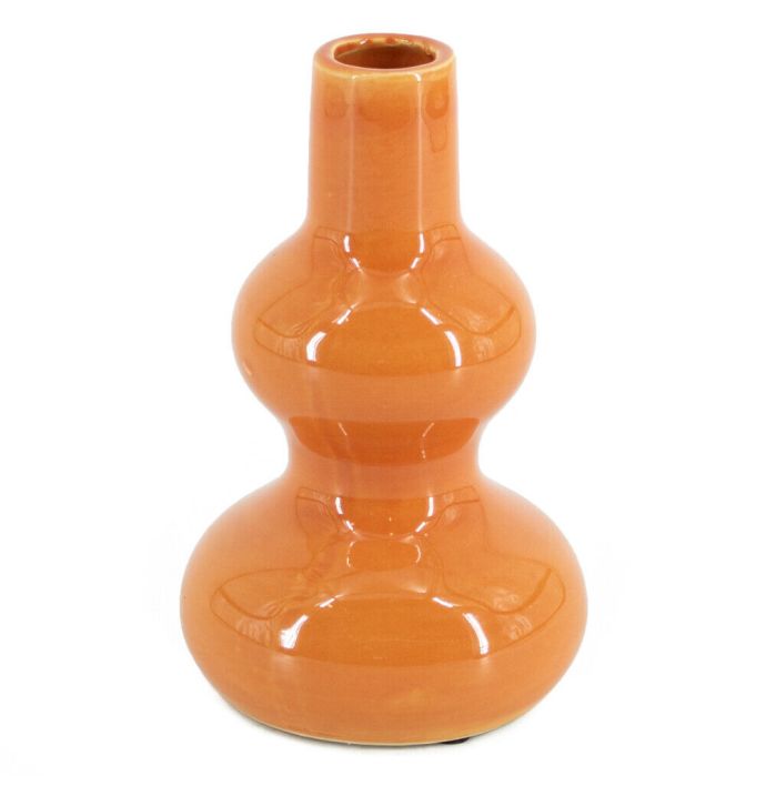 Aardewerk vaas tangerine/oranje