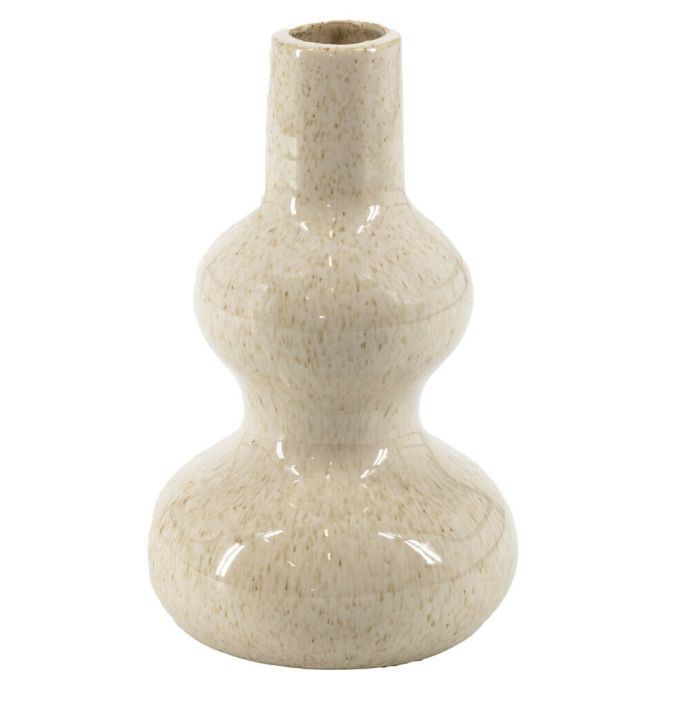 Aardewerk vaas beige 