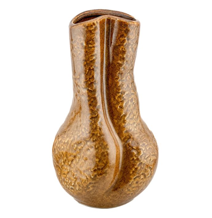 Aardewerk vaas organisch oker