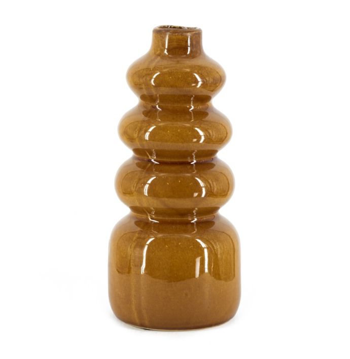 Aardewerk vaas bruin